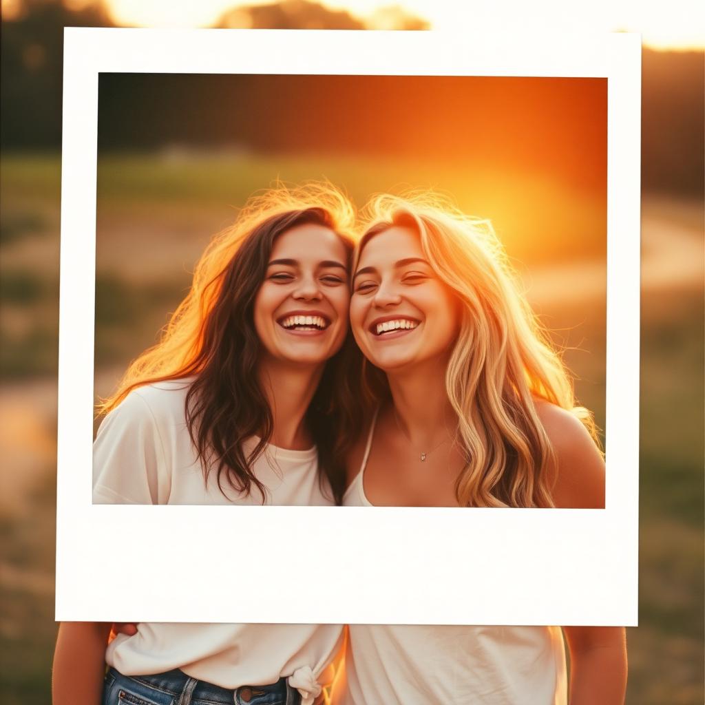 Polaroid divertida: risadas que a gente nunca esquece